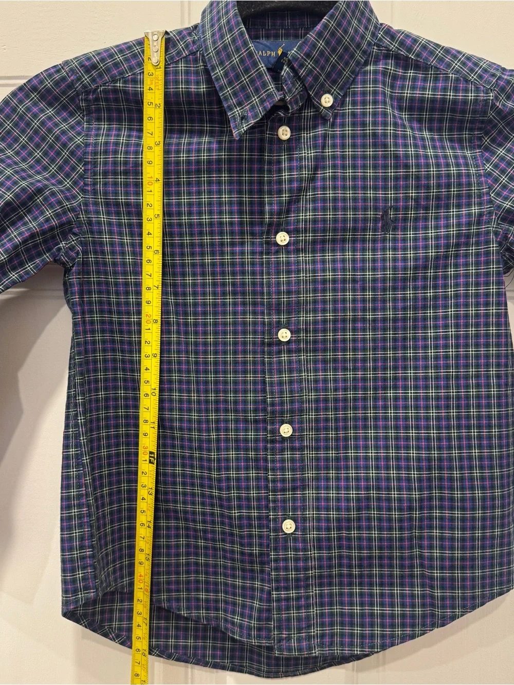 Polo Ralph Lauren Boys Size 5 Plaid Button Down Pony Shirt Preppy Academia Tarta